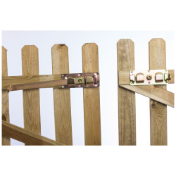 Verrou de barrière en acier zingué 370 x 72 mm | TEKNIBOX Verrou de barrière en acier zingué 370 x 72 mm | TEKNIBOX