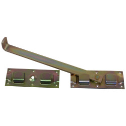Verrou de barrière en acier zingué 370 x 72 mm | TEKNIBOX Verrou de barrière en acier zingué 370 x 72 mm | TEKNIBOX