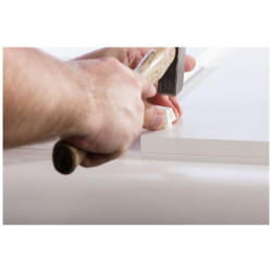 Pièce d'assemblage blanche pour panneaux 4 pièces TEKNIBOX Pièce d'assemblage blanche pour panneaux 4 pièces TEKNIBOX