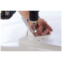 Taquet Tac'Eker blanc 24 x 25 x 24 mm 4 pièces TEKNIBOX Taquet Tac'Eker blanc 24 x 25 x 24 mm 4 pièces TEKNIBOX