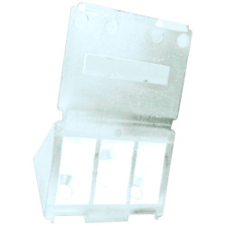 Taquet Tac'Eker blanc 24 x 43 x 43 mm 4 pièces TEKNIBOX