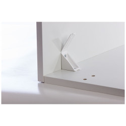 Taquet Tac'Eker blanc 24 x 43 x 43 mm 4 pièces TEKNIBOX Taquet Tac'Eker blanc 24 x 43 x 43 mm 4 pièces TEKNIBOX