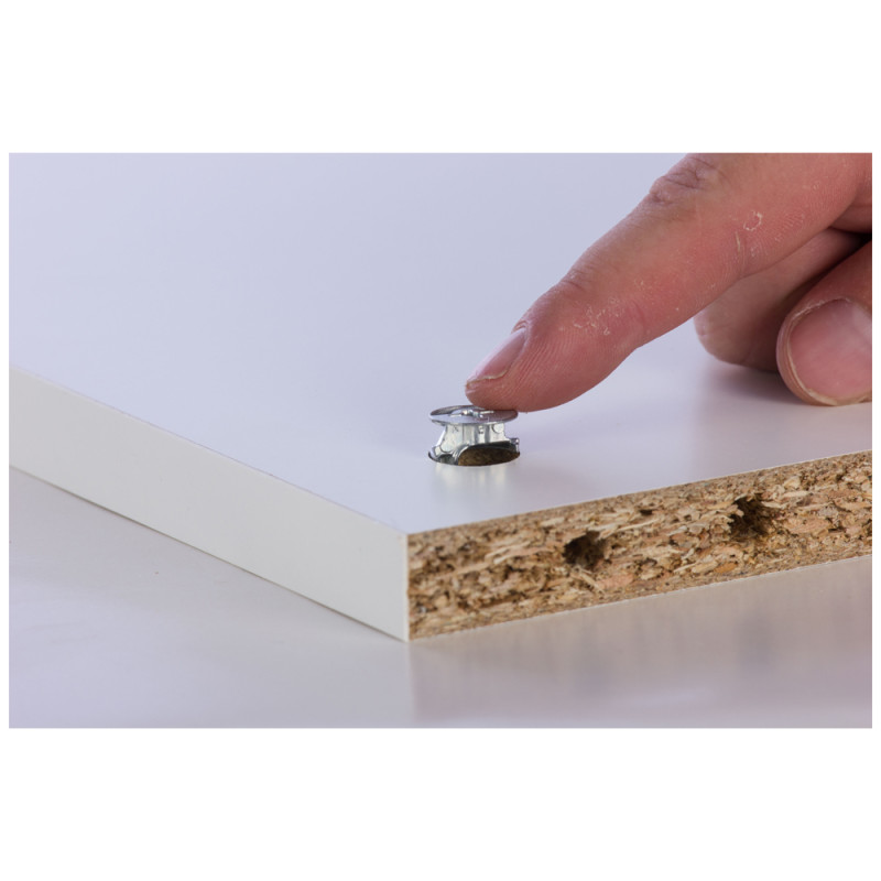 Set d'assemblage pour meuble en acier zingué Ø 15 mm 4 pièces TEKNIBOX Set d'assemblage pour meuble en acier zingué Ø 15 mm 4 pièces TEKNIBOX