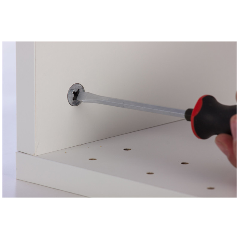 Set d'assemblage pour meuble en acier zingué Ø 15 mm 4 pièces TEKNIBOX Set d'assemblage pour meuble en acier zingué Ø 15 mm 4 pièces TEKNIBOX