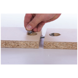 Pièce d'assemblage pour plan de travail 65 mm 2 pièces TEKNIBOX