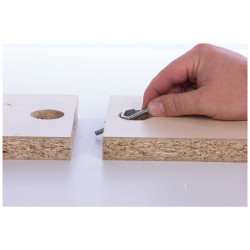 Pièce d'assemblage pour plan de travail 65 mm 2 pièces TEKNIBOX