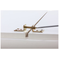 Ferrure d'assemblage double pour meuble en acier zingué 45 mm 2 pièces TEKNIBOX Ferrure d'assemblage double pour meuble en acier zingué 45 mm 2 pièces TEKNIBOX