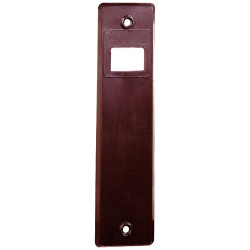 Plaque en PVC pour enrouleur encastrable brune TEKNIBOX