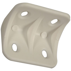 Equerre d'assemblage en plastique blanc 25 x 25 mm 4 pièces TEKNIBOX