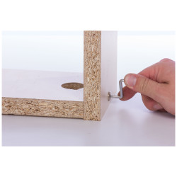 Vis à tête bombée avec plot d'assemblage Ø 6 x 60 mm 4 pièces TEKNIBOX Vis à tête bombée avec plot d'assemblage Ø 6 x 60 mm 4 pièces TEKNIBOX
