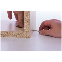 Vis à tête bombée avec plot d'assemblage Ø 6 x 60 mm 4 pièces TEKNIBOX Vis à tête bombée avec plot d'assemblage Ø 6 x 60 mm 4 pièces TEKNIBOX