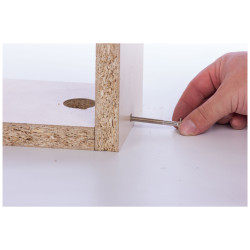 Vis à tête bombée avec plot d'assemblage Ø 6 x 80 mm 4 pièces TEKNIBOX Vis à tête bombée avec plot d'assemblage Ø 6 x 80 mm 4 pièces TEKNIBOX