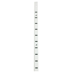 Crémaillère en aluminium blanche 200 cm TEKNIBOX