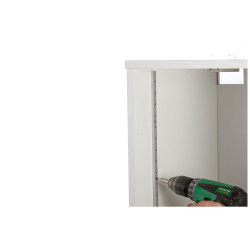 Crémaillère en aluminium argentée 200 cm TEKNIBOX Crémaillère en aluminium argentée 200 cm TEKNIBOX