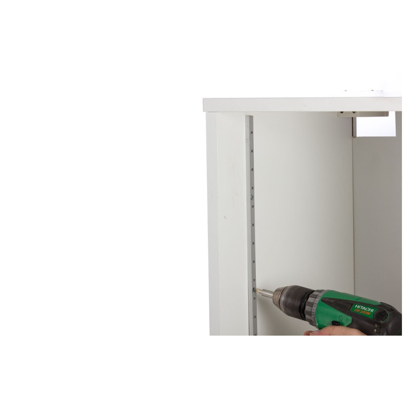 Crémaillère en aluminium argentée 200 cm TEKNIBOX Crémaillère en aluminium argentée 200 cm TEKNIBOX