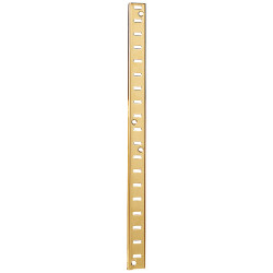 Crémaillère en laiton poli 200 cm TEKNIBOX