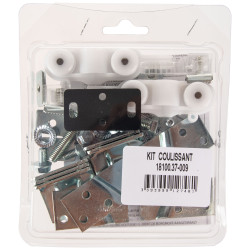 Set d'accessoires pour porte coulissante blanc TEKNIBOX Set d'accessoires pour porte coulissante blanc TEKNIBOX