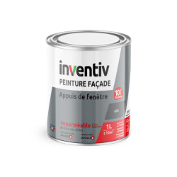 Peinture pour façade Appuis de fenêtre gris 1 L INVENTIV