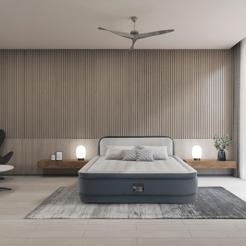 Matelas gonflable Queen Dura Beam Headboard 152 x 236 x 86 cm INTEX