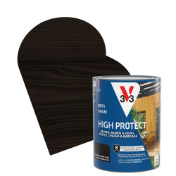Lasure pour bois High Protect noir charbon 0