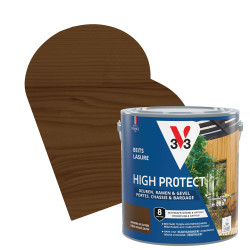 Lasure pour bois High Protect chêne foncé 2