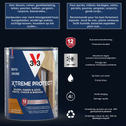 Lasure pour bois Xtreme Protect chêne clair 0 Lasure pour bois Xtreme Protect chêne clair 0