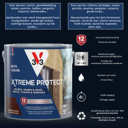 Lasure pour bois Xtreme Protect chêne foncé 2 Lasure pour bois Xtreme Protect chêne foncé 2