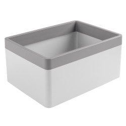 Box de rangement Sigma Home Organizer blanc et gris 3