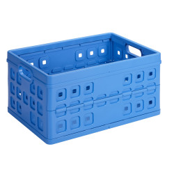Box de rangement pliant Square bleu 46L | SUNWARE