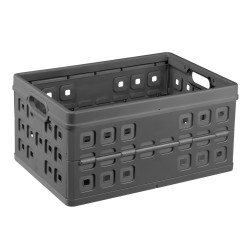 Box de rangement pliant Square anthracite 46L | SUNWARE