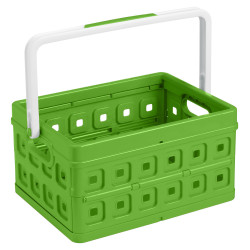 Box de rangement pliant Square vert 24L | SUNWARE