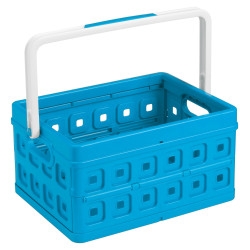 Box de rangement pliant Square bleu 24L | SUNWARE Box de rangement pliant Square bleu 24L | SUNWARE