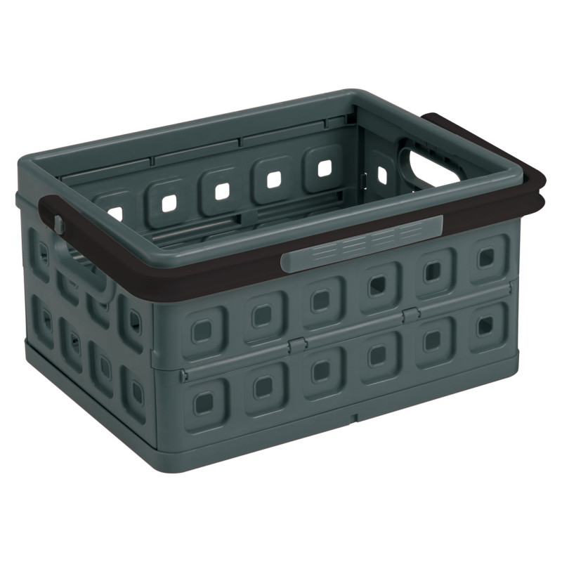 Box rangement pliant Square anthracite 24L | SUNWARE Box rangement pliant Square anthracite 24L | SUNWARE