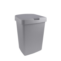 Poubelle Delta grise 50L – Rangement pratique | SUNWARE