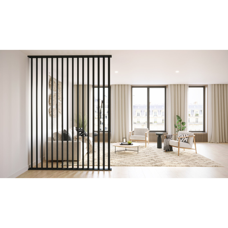 Séparateur de pièce Splitt noir mat 277 x 12 x 3 Séparateur de pièce Splitt noir mat 277 x 12 x 3