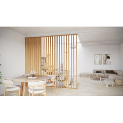 Kit de montage pour séparateur de pièce Splitt chêne poivré MAESTRO