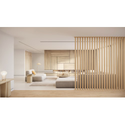 Kit de montage pour séparateur de pièce Splitt chêne naturel MAESTRO Kit de montage pour séparateur de pièce Splitt chêne naturel MAESTRO