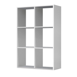 Bibliothèque 6 cubes en bois blanc RB ACCESS 76 x 32 x 114 cm | RB ACCESS