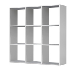 Bibliothèque 9 cubes bois blanc RB ACCESS 114cm | RB ACCESS