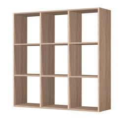 Bibliothèque 9 cubes chêne RB ACCESS 114x32x114cm | RB ACCESS