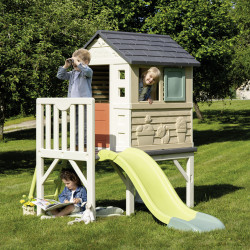 Maisonnette Enfant Pilotis SMOBY - 2,43 x 1,6 x 1,97 m | SMOBY Maisonnette Enfant Pilotis SMOBY - 2,43 x 1,6 x 1,97 m | SMOBY