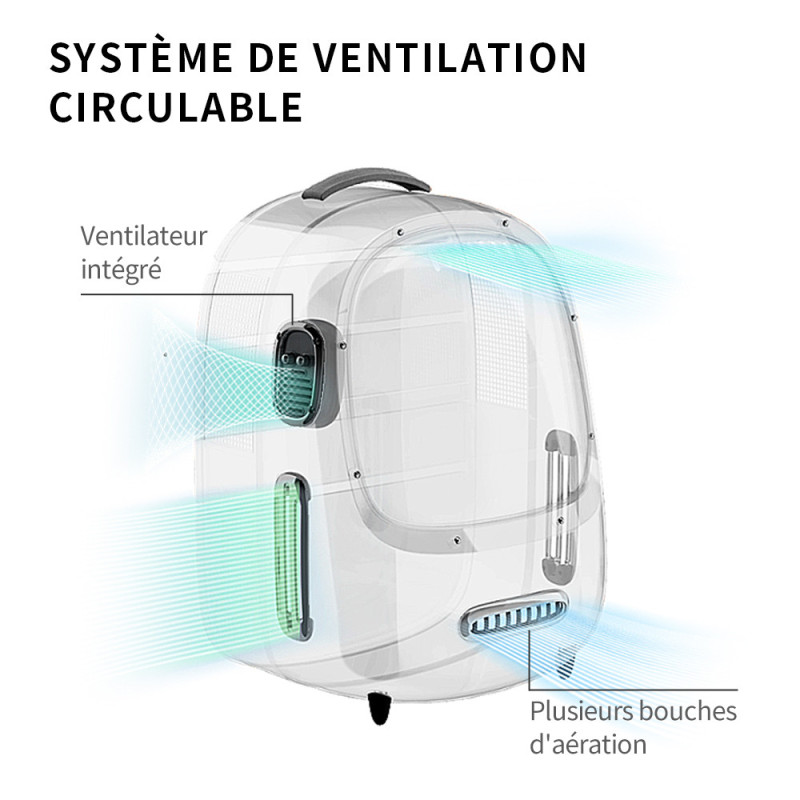 Sac de voyage pour chat Breezy 2 vert PETKIT