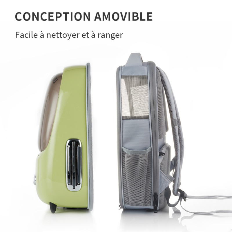 Sac de voyage pour chat Breezy 2 vert PETKIT