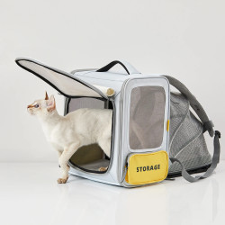 Sac de voyage pour chat Breezy X-Zone gris PETKIT