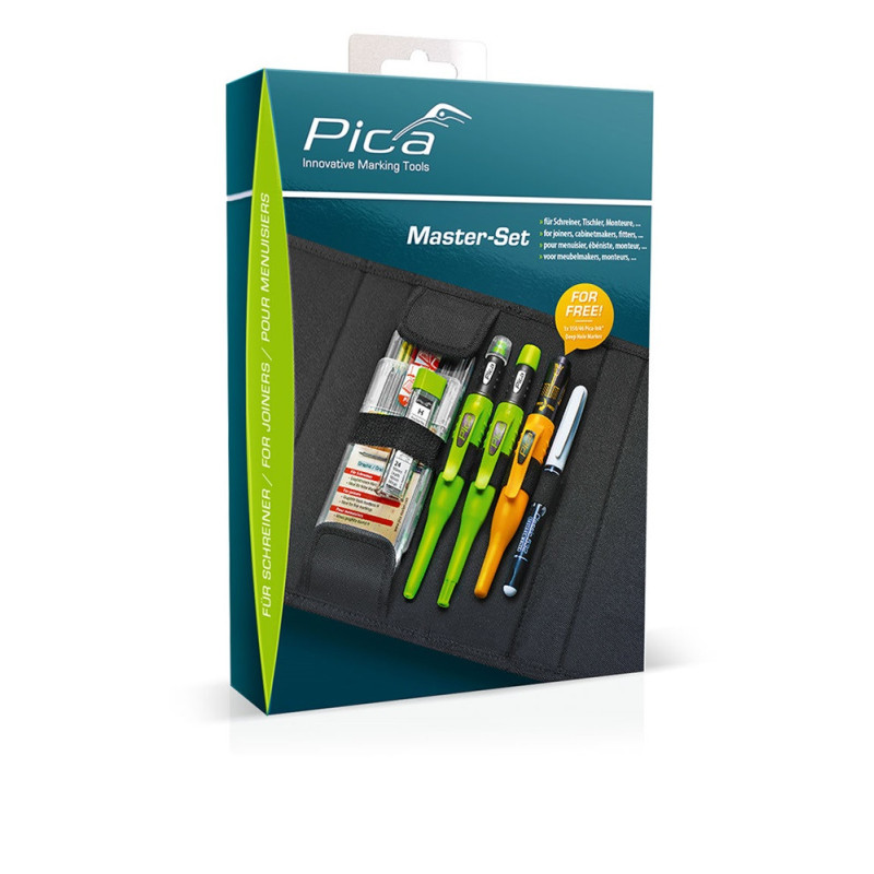 Coffret traçage menuisier 7 pièces PICA – Précision | PICA
 Coffret traçage menuisier 7 pièces PICA – Précision | PICA