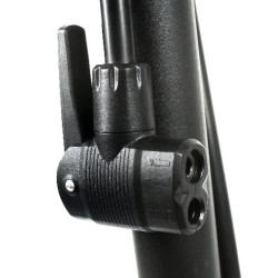 Pompe à pied en plastique avec manomètre