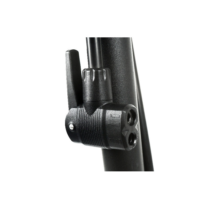 Pompe à pied en plastique avec manomètre