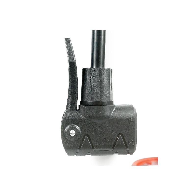 Pompe à pied W7 en acier avec manomètre