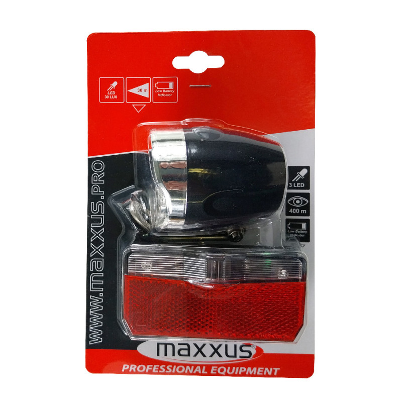 Set d'éclairage LED à piles pour vélo de ville Set d'éclairage LED à piles pour vélo de ville