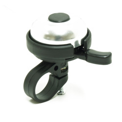 Sonnette pour vélo en aluminium grise